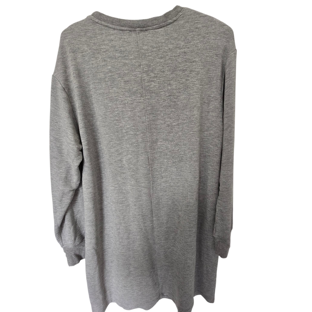 Calvin Klein Heather Gray Sweatshirt Dress - Picture 4 of 6
